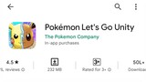 Is It On Play Store? 🤩 Pokemon Let's Go Unity For Mobile