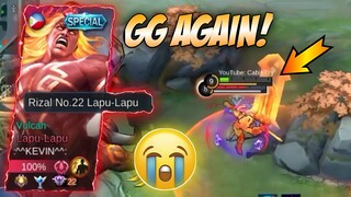 I MET PRO LAPU-LAPU IN RANK GAME!!! LOSETREAK NA AKO MOONTON! | Mobile Legends