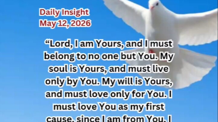 Daily Insight May 12, 2026 #faith #saint #insight