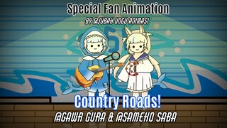 Country Roads gawrgura and sameko Saba Collaboration