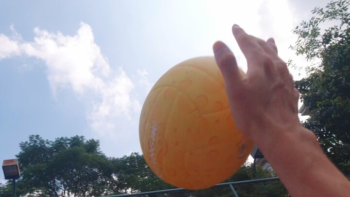 When a volleyball novice serves the ball but it doesn't go over the net, it's not because you are we