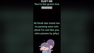 DUET ME: YOU'RE THE GREEN LINE: POV: Reviewing for finals. fyp duet pov voiceacting