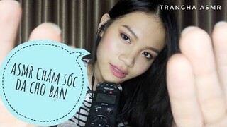 ASMR Roleplay Chăm Sóc Da Cho Bạn (chải tóc, tapping,..) | Doing Your Skincare Routine (vietnamese)