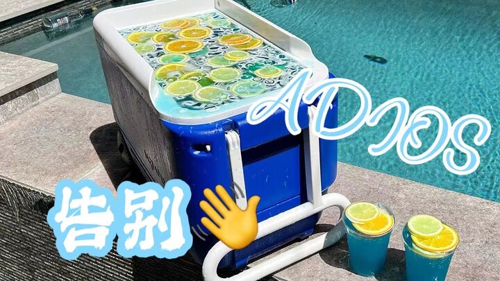 Say goodbye after you finish drinking?