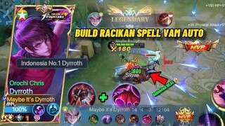 NEW BUILD DYRROTH HACK LIFESTYLE SPELL VAM😈🔥|Mobile Legends