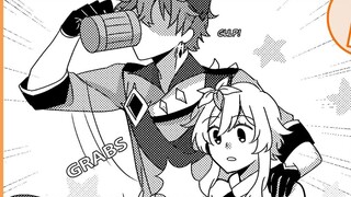 [ Genshin Impact /CP/Da Ying]Da: Ying, you are not old enough to drink yet, let me do it! "Hiccup"