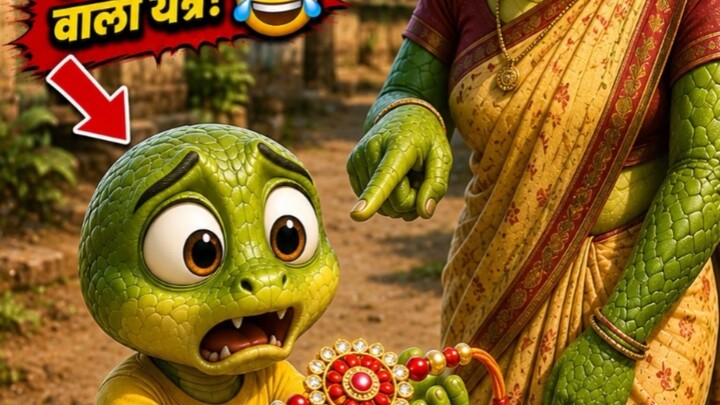 साँप की माँ ने राखी को बताया लड़कों का रुपया लूटने वाला यंत्र! 😂🐍🎀