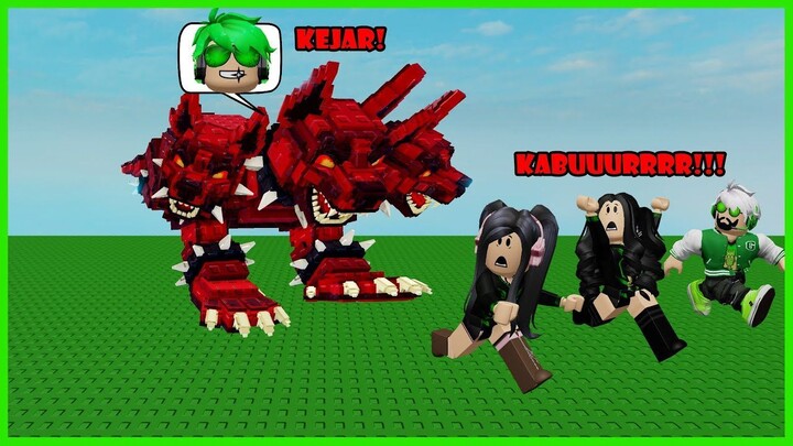 Aku Berubah Jadi Brainrot Cerberus Kejar Semua Orang Lagi Obby - Roblox Run From