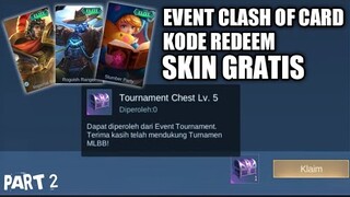 EVENT LEGIT !! REAL DAPET SKIN PERMANEN ! EVENT CLASH OF CARD PART 2. GAK IKUTAN NYESEL
