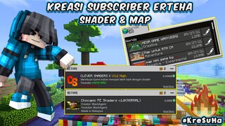 SHOWCASE SHADER & MAP KIRIMAN SUBSCRIBER ERTEHA! | SUPPORT MCPE 1.17!