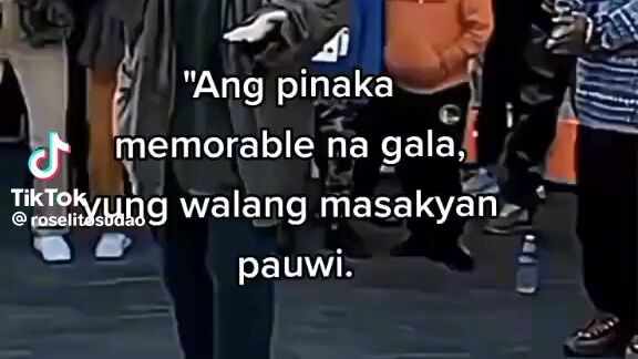 ang pinakamemorable na gala, yun walang masakyan pauwi
