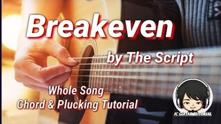Breakeven - The Script Guitar Chords (Whole Song Tutorial)