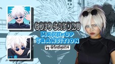 FEM! GOJO SATORU COSPLAY || MAKE-UP TRANSITIONS COMPILATION