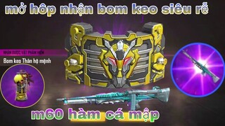 Free Fire| mở hộp nhận bom keo thần hộ mệnh, sở hữu luôn m60 trong cửa hàng như ý