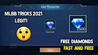 2K FREE DIAMONDS! FAST AND FREE (LEGIT) MLBB TRICKS 2021 | MOBILE LEGENDS 2021