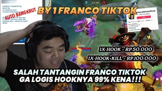 CHALLENGE FRANCO TIKTOK !! HOOKNYA GA LOGIS ! ABISLAH DUIT GW KALAU GINI !! R7 x FRANCO TIKTOK