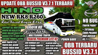 UPDATE OBB BUSSID V3.7.1 TERBARU SOUND HINO RK8 R260 | GRAFIK HD REAL | BUS SIMULATOR INDONESIA