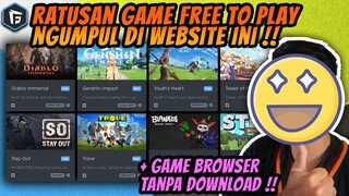 Website Gratis ! Game Free to Play Semua Isinya !! Bahkan Sama Game Browser Gabut PC Tanpa Download