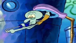 Squidward adalah yang paling menakutkan, dia bermain sangat gila sehingga pengemudinya langsung melo