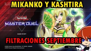 Filtraciones Próxima Caja Kashtira y Mikanko Septiembre Master Duel Yu-Gi-Oh! TeamSetoX