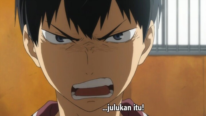 Gambarin Kageyama yg sudah muak dipanggil dgn julukan "si raja lapangan"
