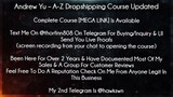 Andrew Yu Course A-Z Dropshipping Course Updated download