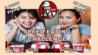 KFC FLIGHT ATTENDANT SPEED EATING CHALLENGE (Nakakatawa to!) | FA Shaine Buhat