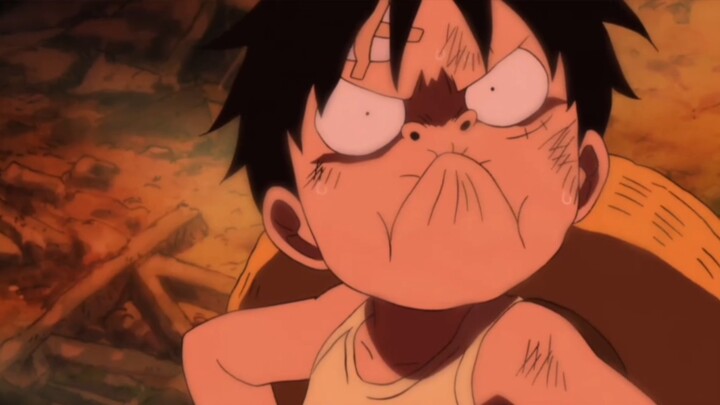 Luffy is so cute whether he is a child or an adult