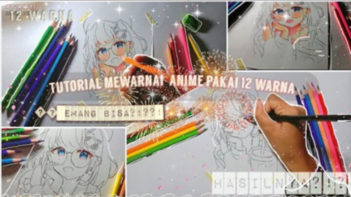 CARA MEWARNAI KULIT ANIME HANYA DENGAN PENSIL 12 WARNA 🗣️" Emang bisa 🤔??!?