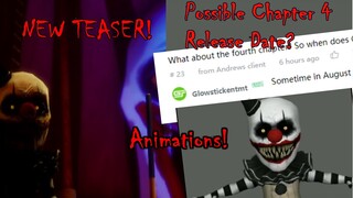 Dark Deception - New Circus Teaser, Clown Animations! + Chapter 4 Release Date?, MORE!