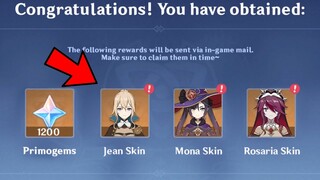 MiHoYo Suddenly DROP THIS New SKINS For Players and HUGE FREE PRIMOGEMS CN Server Rewards...