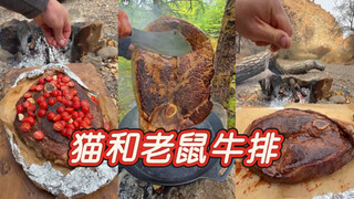 Piknik masak-memasak, impian masa kecilku! 🥩 Steak kucing dan tikus!