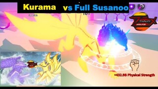 Kurama/Naruto Vs. Full Susanoo /Sasuke| Final battle in Roblox Anime Fighting Simulator