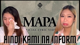 SB19 'MAPA' | OFFICIAL LYRIC VIDEO - REACTION (Philippines)