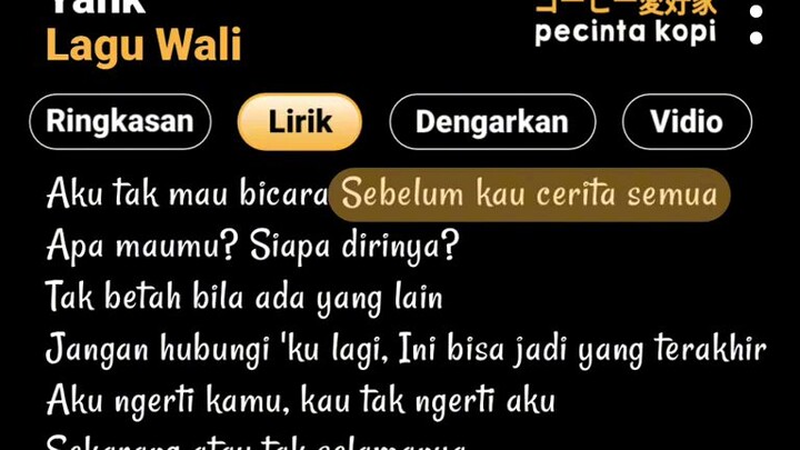 lagu wali