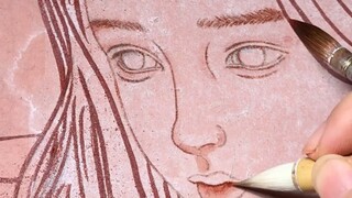 【عملية الرسم】【لوحة صخرية ملونة】برج الحمل