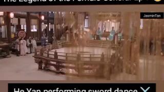 The Legend of the Female General Ep 7 😎 He Yan performing sword dance ⚔️