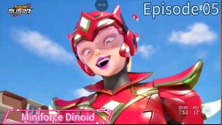 Miniforce Dinoid Season 7 (Episode 05) Rex Kaiser VS Black Width