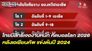 ทีมไทยมีสิทธิ์เจองานหนัก คัดบอลโลก 2026 | ลุยสนามข่าวเย็น | 22 ต.ค. 65 | T Sports 7