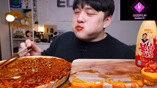 Mukbang mì cay Hàn Quốc siêu to phần 6 #anngon