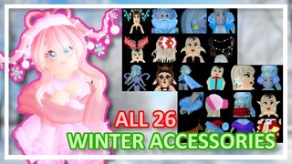 ❄️ ALL 26 WINTER ACCESSORIES SHOWCASE! // Roblox Royale High ❄️