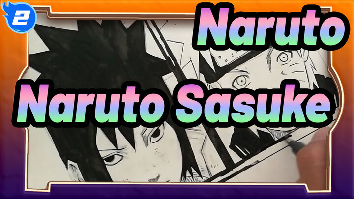 [Naruto] Tự vẽ Naruto&Sasuke_2