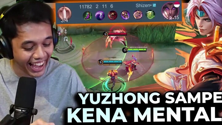 Cara Counter Yuzhong Di Exp Lane!! Kena Mentalnya Sampe Makan Coklat!! - Mobile