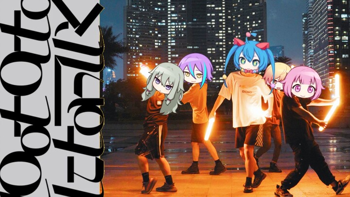 【WOTA Art】I tried to express potato になっていく【Kamidai Kaisei】