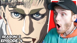 ERWIN FACED WITH DEATH?! Attack on Titan Ep. 4 (Season 3) REACTION