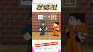BOCIL TENGGE TENGGE MAU JADI POLISI SAMPAI TUA ⁉️ #skibiditoilet #minecraft #tvman #pomni #shorts