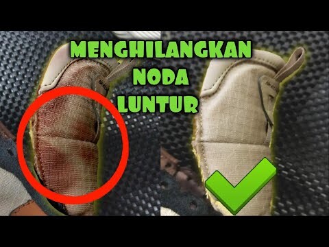 MENGHILANGKAN NODA LUNTUR PADA SEPATU