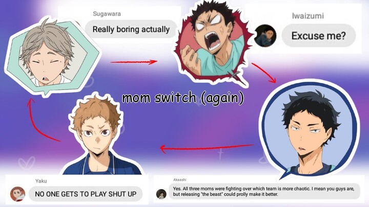 haikyuu texts - MoMs sWitCh bAcK?!