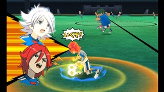 Gameplay Inazuma Eleven Go Strikers Inazuma Japan Vs Inazuma Girls part 2 Wii (D