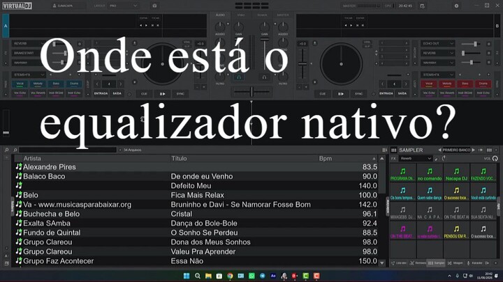 VIRTUAL DJ 2026 - Onde está o Equalizador nativo?